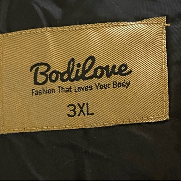 NEW Bodilove Women’s Thickened Black Winter Puffer Jacketket w/Removable Hood-3X - Picture 13 of 15